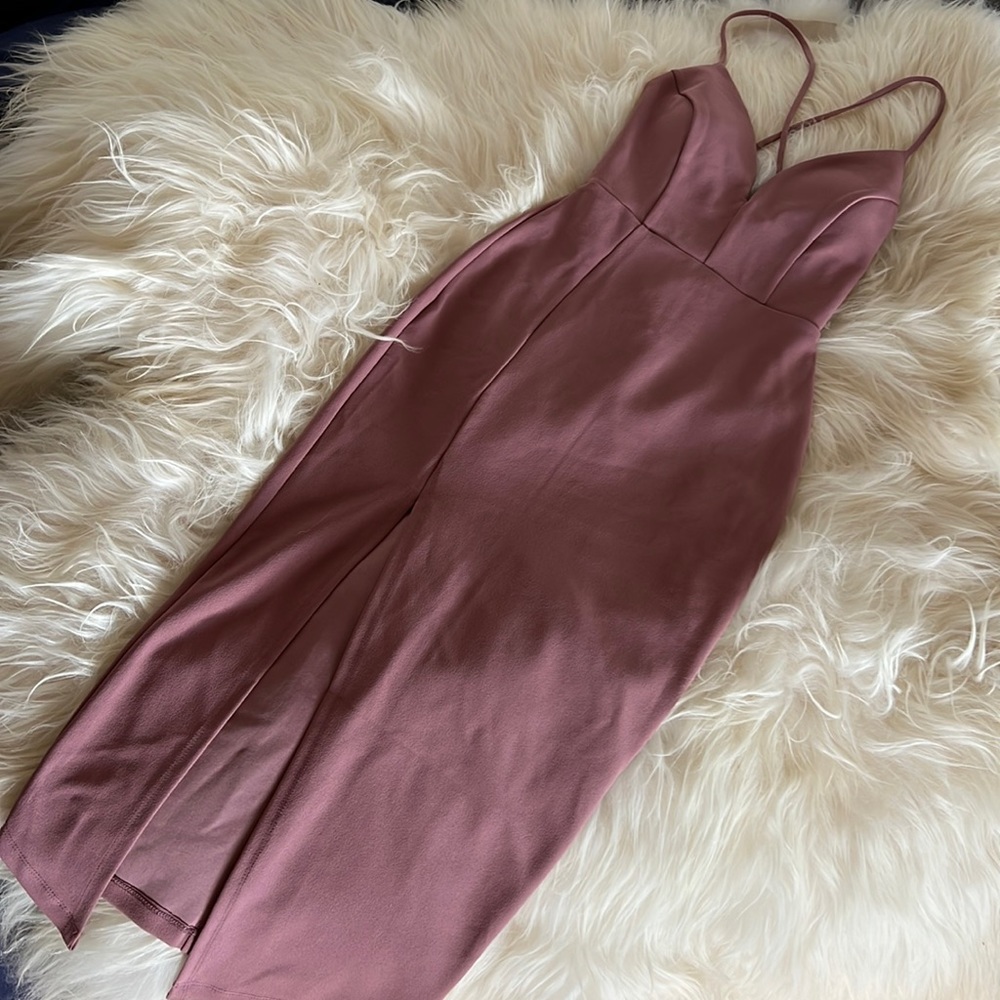 Windsor Dusty Rose midi dress